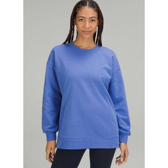 Lululemon Perfectly Oversized CrewWild Indigo-sz approx. Medium - Picture 4 of 8